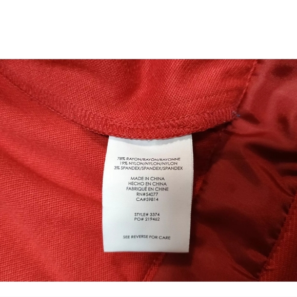 CABI Orange Short Pea Coat Fall Jacket Button Pockets Size 4 - Picture 4 of 6